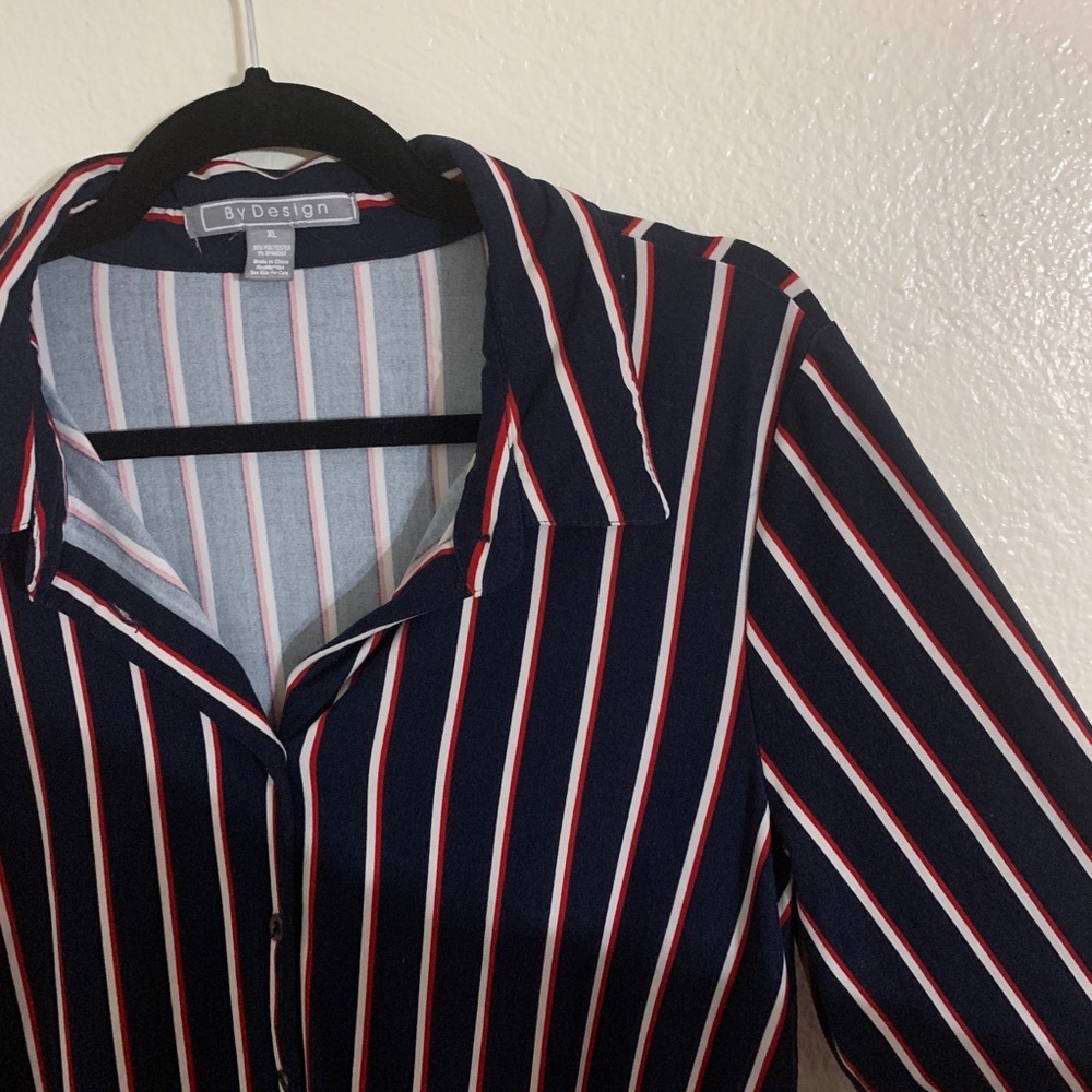 Stripes button up